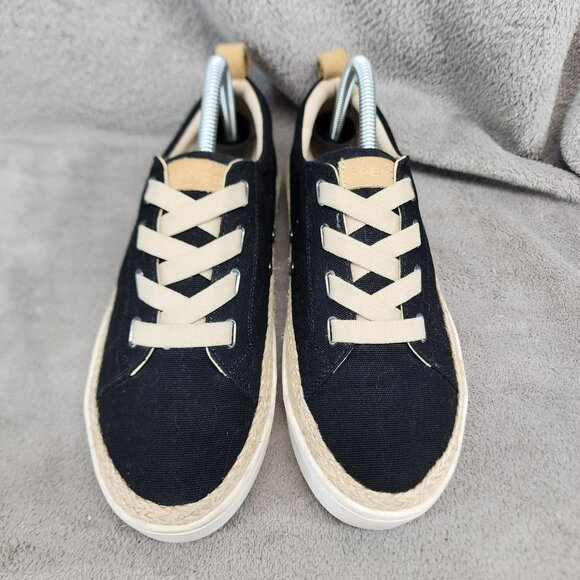 Spenco Shoes Womens Size 8.5 Black Arch Support Slip On Canvas Sneakers - Picture 3 of 11
